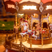 Rolife Classic Carousel Music Box Wooden Model Kit