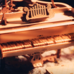 ROKR Magic Piano Music Box Wooden Model Kit
