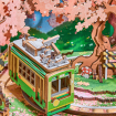 Rolife Sakura Dreamy Tour Music Box Wooden Model Kit