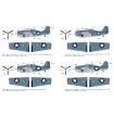 Academy 1/48 Scale US Navy F4F-4 Wildcat Battle of Midway Fighter Model Kit