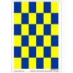Blue & Yellow Reflective Battenburg Decals