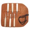 Beber 6 Piece Mini Carving Set in Leather Tool Roll