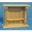 Bare Wood Fireplace for 12th Scale Dolls House