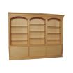 Bare Wood Deluxe Triple Shelves for 12th Scale Dolls House