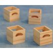 Bare Wood Crates Pack of 4 for 12th Scale Dolls House