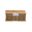 Bare Wood Smallbone sink unit for 12th Scale Dolls House