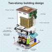 CaDa Japanese Steamed Bun Shop Brick Model Kit