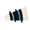 Scalextric Radius 2 Curve 22.5 x 2 