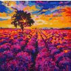 Craft Buddy "Lavender Field" Crystal Art Canvas Kit
