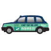 Corgi 1/36 Scale The Beatles London Taxi - Can't Buy Me Love Die Cast Model