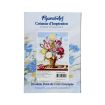 Figured'Art Beautiful Peonies Printed Cross Stitch Kit