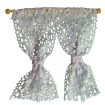 White Net Curtains and Pole for 12th Scale Dolls House