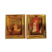 Children with Pets Framed Pictures x 2 for 12th Scale Dolls House