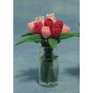 Tulips in Glass Vase for 12th Scale Dolls House