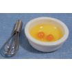 Eggs in Bowl & Whisk for 12th Scale Dolls House