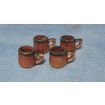Stone Mugs (4) for 12th Scale Dolls House