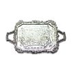 Engraved Silver Effect Tray for 12th Scale Dolls House
