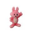 Pink Flocked Rabbit Toy for 12th Scale Dolls House