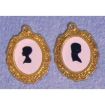 Set of 2 Silhouettes for 12th Scale Dolls House