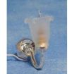 12V Silver Single Wall Tulip Shade Light for 12th Scale Dolls House