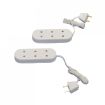 Pack of 2 Triple Socket Extension