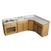 4 Piece Pine Kitchen for 12th Scale Dolls House
