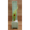 Wooden Flower Tub and Frame for 12th Scale Dolls House