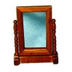 Oak Swivel Mirror for 12th Scale Dolls House