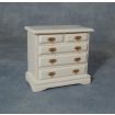 White Chest of Drawers for 12th Scale Dolls House