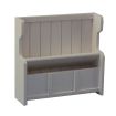 White Deluxe Pew for 12th Scale Dolls House