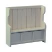 White Deluxe Pew for 12th Scale Dolls House