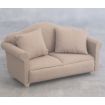 Grey Sofa for 12th Scale Dolls House