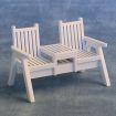 White Love Seat for 12th Scale Dolls House