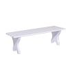 White Bench Seat for 12th Scale Dolls House