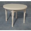 White Round Table for 12th Scale Dolls House