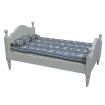 White Single Bed for 12th Scale Dolls House