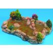 Garden Pond with Goldfish and Plants for 12th Scale Dolls House