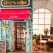 Rolife Simon's Coffee DIY Miniature Dollhouse Kit