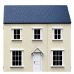 Painted Cream Vellow Cottage 12th Scale Ready to Assemble Dolls House Kit