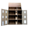 Painted Blue Weymouth House 12th Scale Ready to Assemble Dolls House