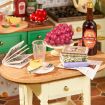 Rolife Sunlit Farmhouse Kitchen DIY Miniature Dollhouse Kit