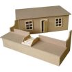 Unpainted Small Basement Ready to Assemble 12th Scale Dolls House Kit