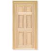 Wood Door With Architrave for 12th Scale Dolls House