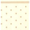 Gold and Ivory Fleur de Lys Wallpaper for 12th Scale Dolls House
