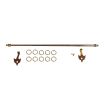Expanding Curtain Rail 118 to 220mm Brass Finish for 12th Scale Dolls House