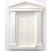 Large Georgian White Plstic Door for 12th Scale Dolls House