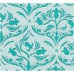 Fine Qual Tulip Arabesque Turquoise Paper for 12th Scale Dolls House