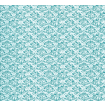 Fine Qual Tulip Arabesque Turquoise Paper for 12th Scale Dolls House