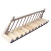 Staircases and Left Bannister for 12th Scale Dolls House