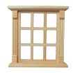 9 Pane White Window for 12th Scale Dolls House
